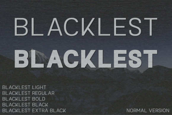 Blacklest Font: A Minimalist Typeface for Modern Brands