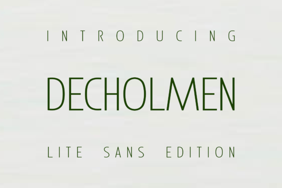 Decholmen: A Lightweight Sans Serif Font for Modern Web Design
