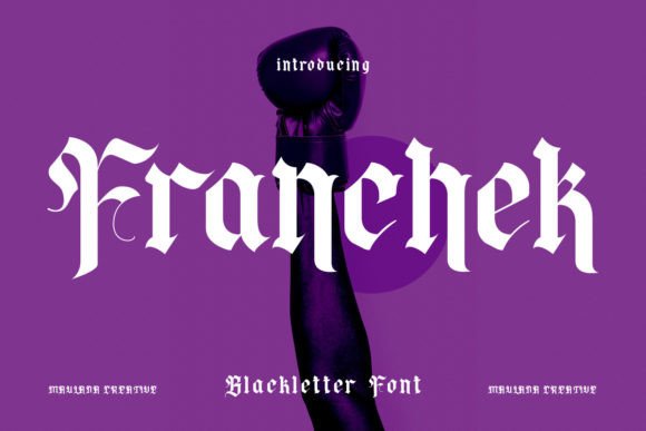 Franchek Font: A Bold Blackletter Choice for Modern Web Design