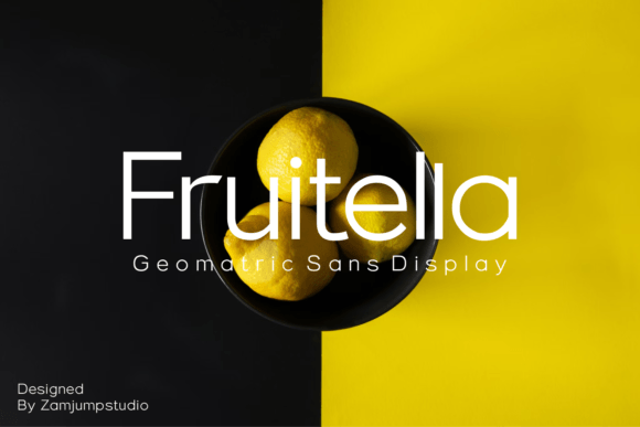 Fruitella: A Geometric Sans Serif Font for Crafters
