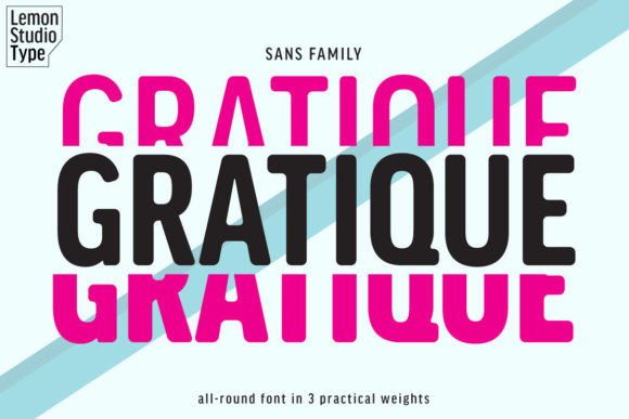 Gratique: A Modern Sans Serif Typeface for Editorial Design