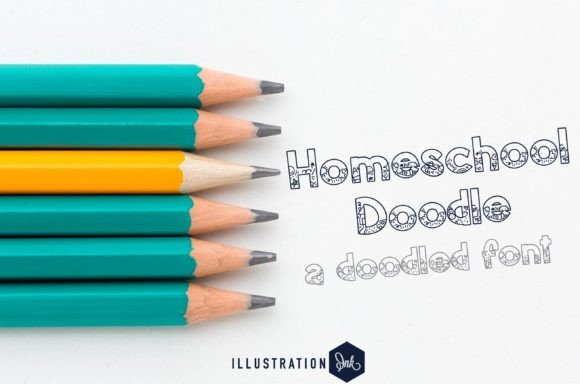 Homeschool Doodle: A Playful Typeface for Editorial Design