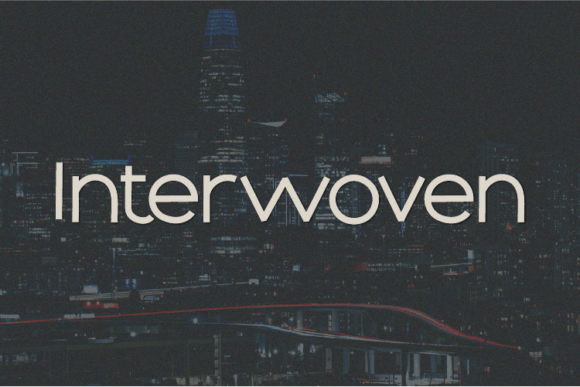 Interwoven: A Unique Sans Serif Typeface for Editorial Design