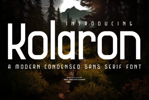 Kolaron: A Modern Sans Serif Font for Sharp Branding