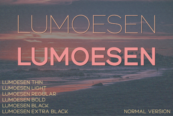 Lumoesen: A Minimalist Sans Serif Font for Elegant Branding