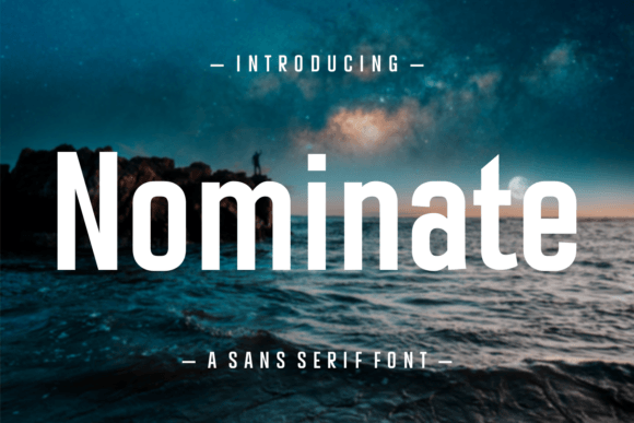 Nominate Font: The Clean Typeface for Modern Crafters