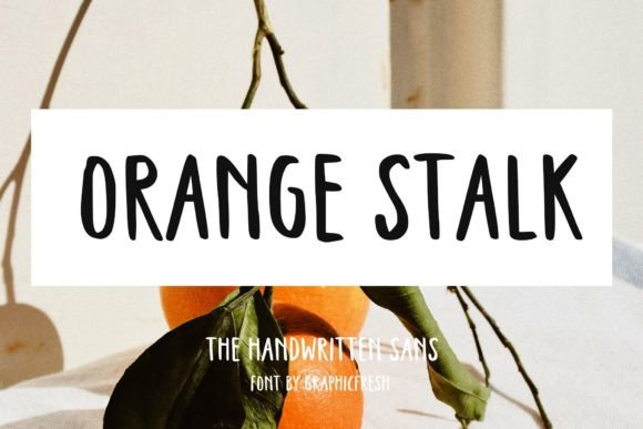 Orange Stalk: A Handwritten Font for Authentic Branding