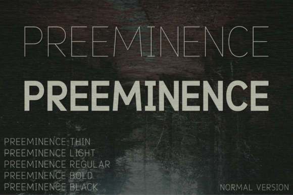 Preeminence: A Bold Sans Serif for Modern Brand Identity