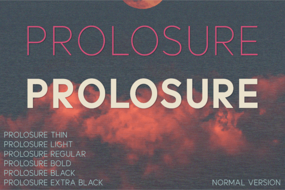 Prolosure: The Minimalist Sans Serif Font for Modern Brands