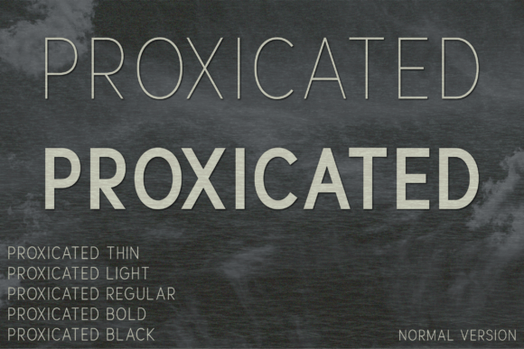 Proxicated: A Modern Sans Serif Typeface for Web Design