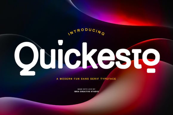 Quickesto: The Playful Sans Serif Font for Modern Brands