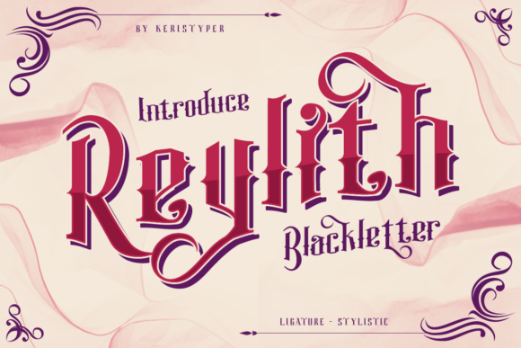 Reylith: A Bold Blackletter Typeface for Modern Editorial Design