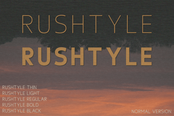 Rushtyle: A Modern Sans Serif Font for Web Design