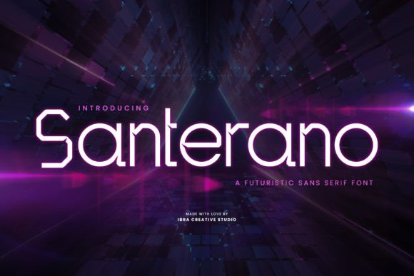 Santerano: A Futuristic Sans Serif Font for Modern Web Design