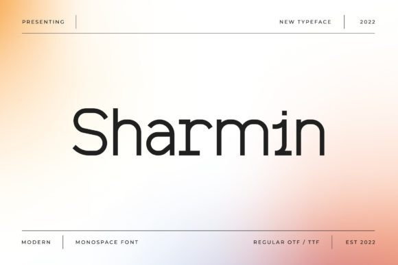 Sharmin: The Perfect Monospace Typeface for Handmade Brands