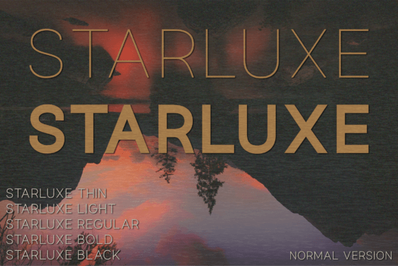 Starluxe Font: Elevating Brand Identity with Modern Sans Serif