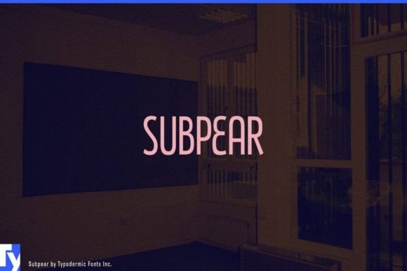Subpear: A Friendly Display Font for Editorial Design