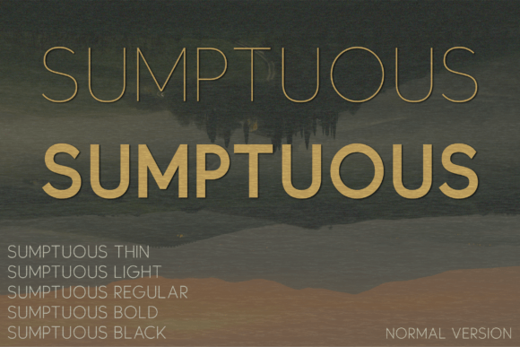 Sumptuous Typeface: Elevating Editorial Design with Modern Sans Serif