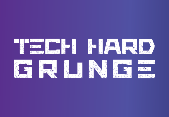 Tech Hard Grunge: A Bold Sans Serif Typeface for Modern Editors