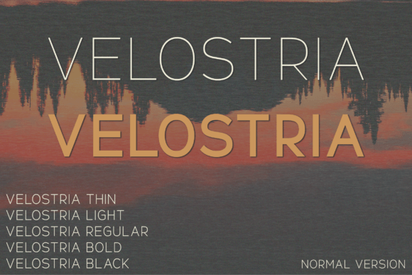 Velostria: A Modern Sans Serif Typeface for Editorial Design
