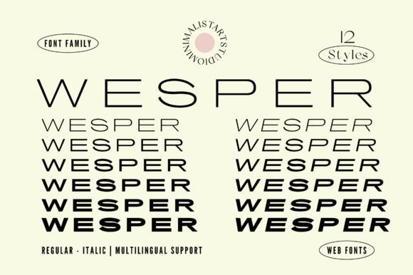 Wesper: A Wide Sans Serif Typeface for Bold Branding
