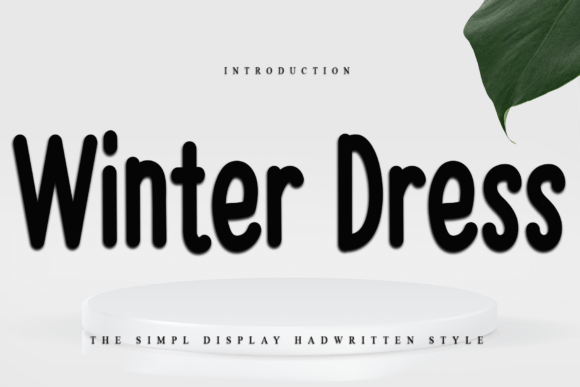 Winter Dress Font: A Simple Typeface for Polished Brands