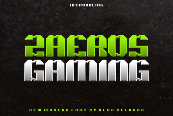 Zaeros Gaming: A Futuristic Typeface for Modern Editorial Design